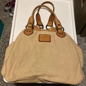 Lucky brand burlap tote